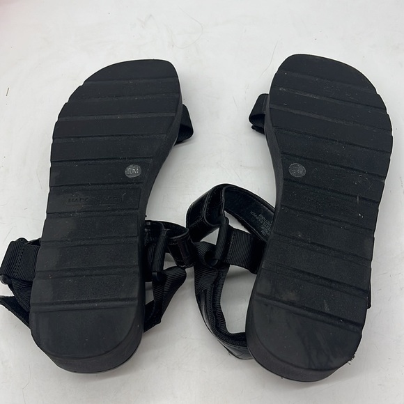 Marc Fisher Black Croc Embossed Sandals Size 10 BSN4031 - Picture 8 of 10